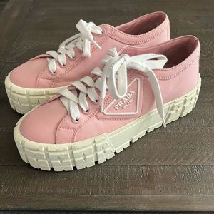 Prada “Double Wheel Re-Nylon gabardine sneakers”